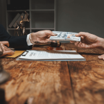 Client paying lawyer $400 hourly fee for legal services during consultation